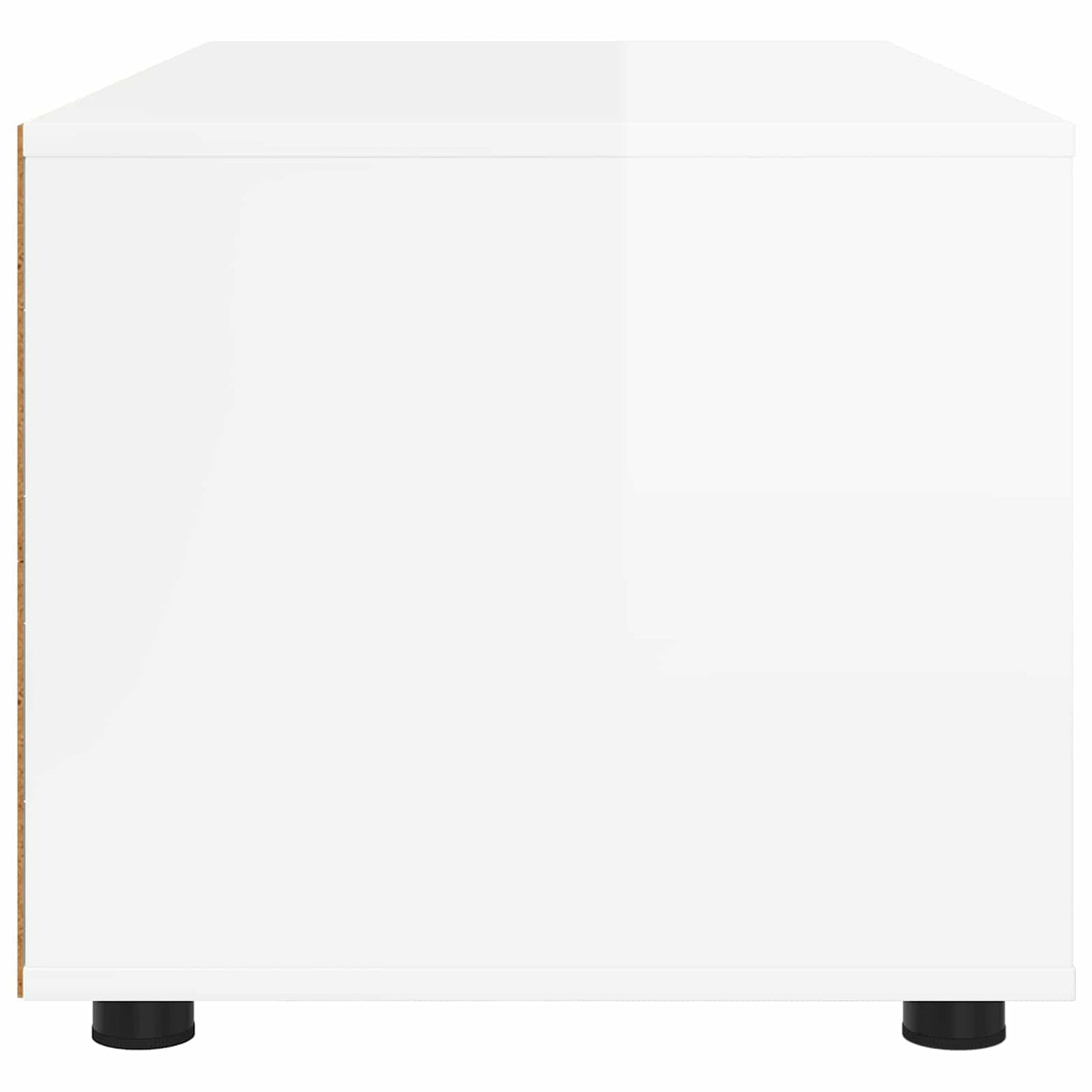 vidaXL Ντουλάπι TV 100 x 48 x 43 εκ. Υψηλής γυαλάδας λευκό