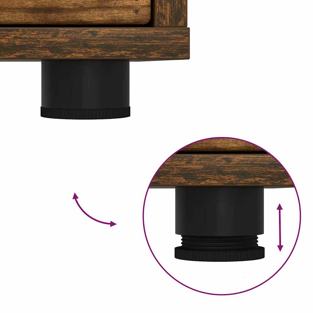 vidaXL Ντουλάπι TV Καπνιστό Δρύς 100 x 48 x 43 εκ. Επεξεργασμένο ξύλο