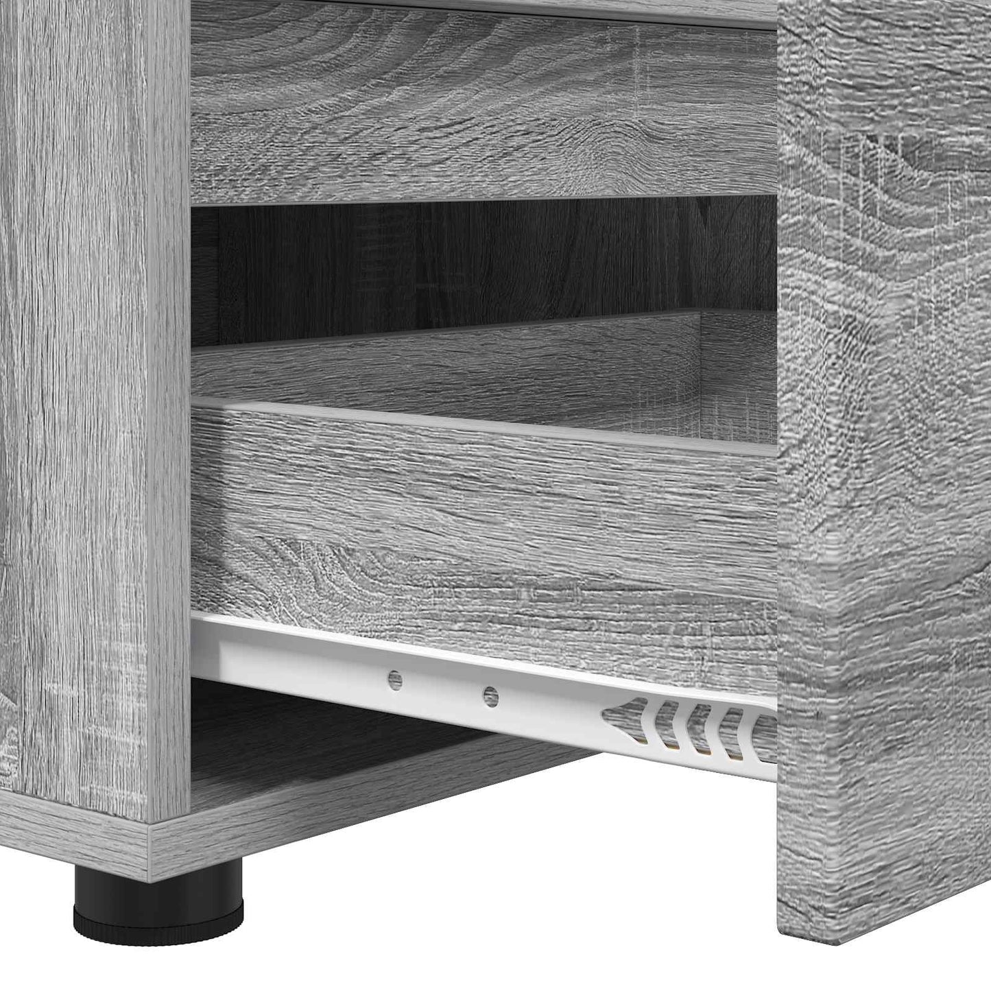 vidaXL Ντουλάπι TV 100 x 48 x 43 εκ. Γκρίζο Σονομα Επεξεργασμένο Ξύλο