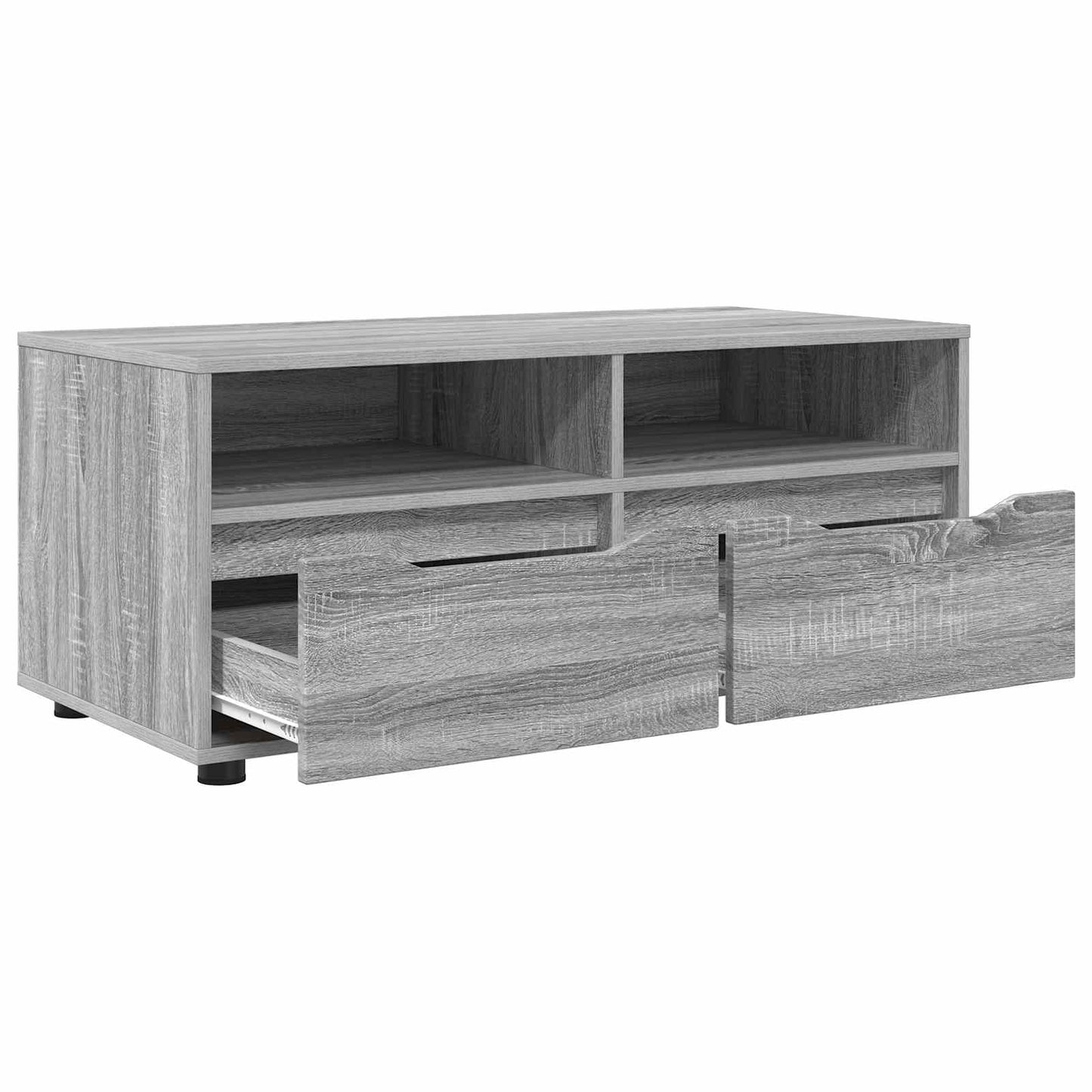 vidaXL Ντουλάπι TV 100 x 48 x 43 εκ. Γκρίζο Σονομα Επεξεργασμένο Ξύλο