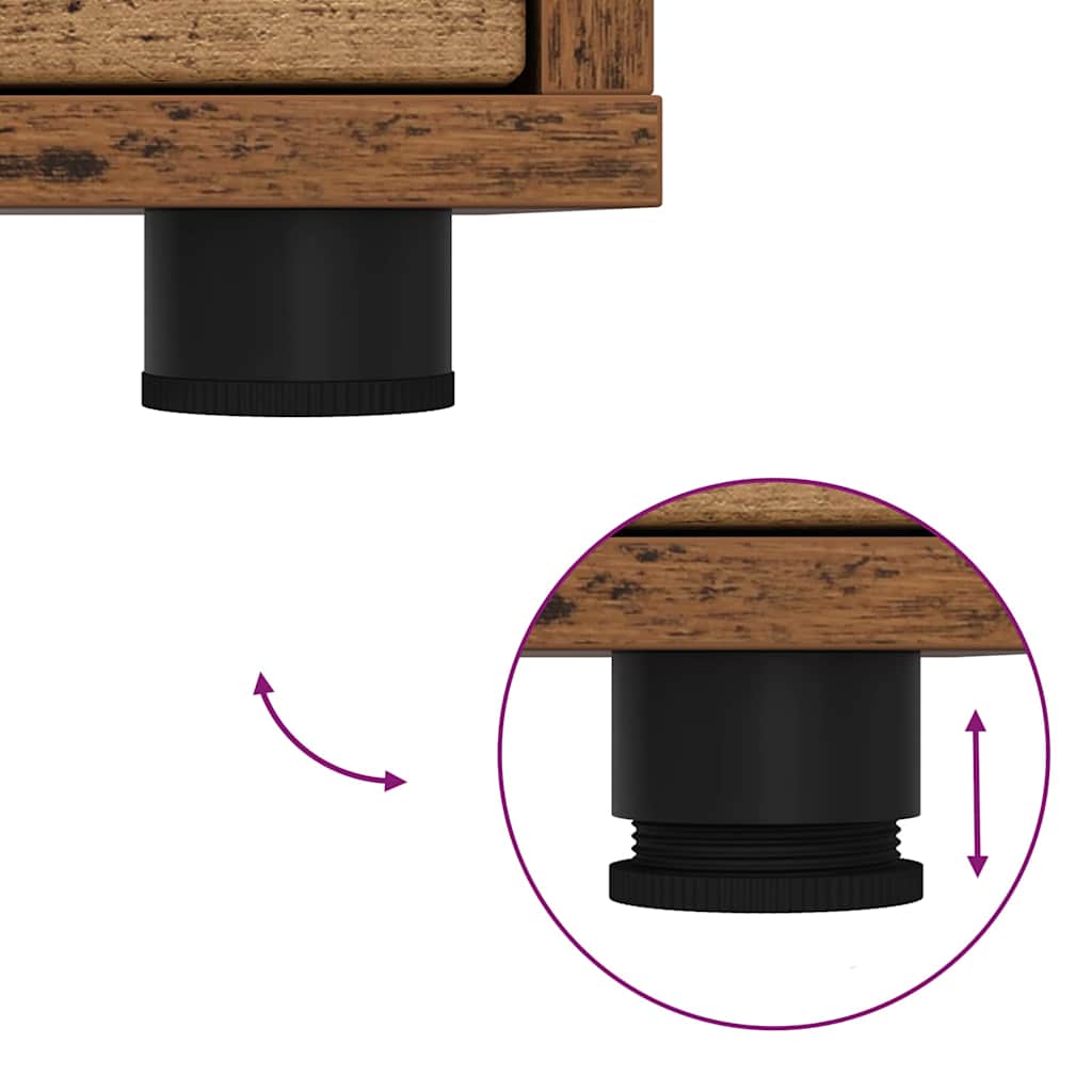 vidaXL Ντουλάπι TV Παλιό Ξύλο 100 x 48 x 43 εκ. Επεξεργασμένο ξύλο