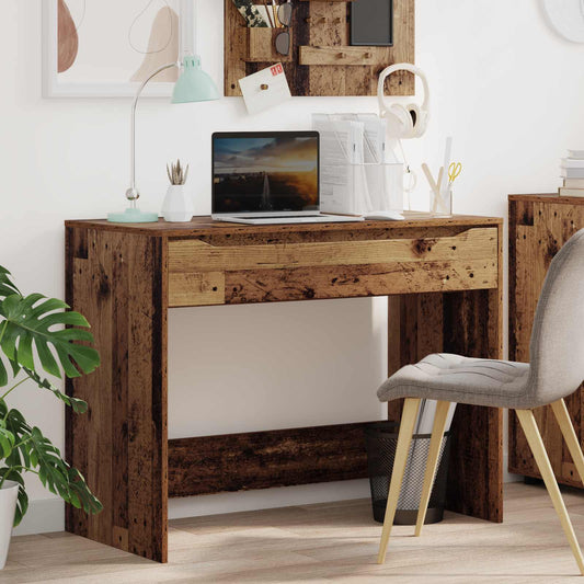 vidaXL Γραφείο Παλιό ξύλο 100 x 50 x 78 εκ Μηχανικά επεξεργασμένο ξύλο