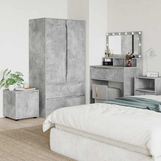 vidaXL Ντουλάπι Μπάνιου Σκυρόδεμα Γκρι 40,5 x 40 x 44 εκ