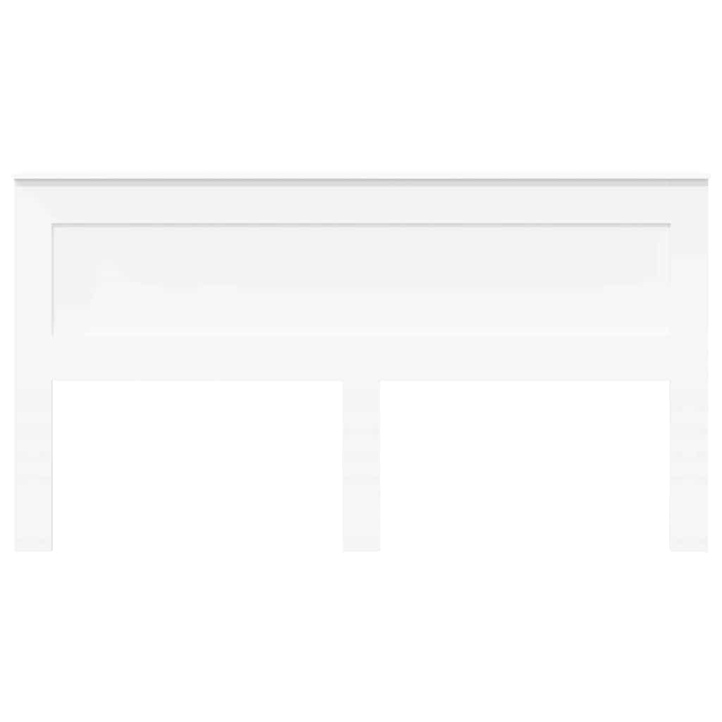 vidaXL Κεφαλάρι με κεφαλάρι Λευκό 200 cm Επεξεργασμένο ξύλο