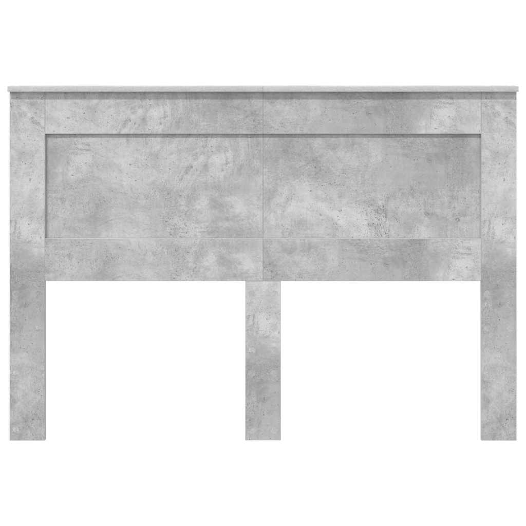 vidaXL Κεφαλάρι με κεφαλάρι Σκυρόδεμα Γκρι 160 cm Επεξεργασμένο ξύλο