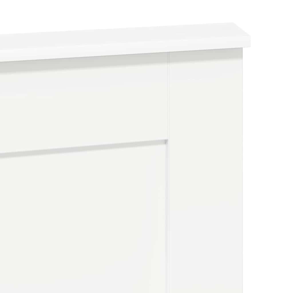 vidaXL Κεφαλάρι με κεφαλάρι Μαύρη Οξυά 140 cm Επεξεργασμένο ξύλο