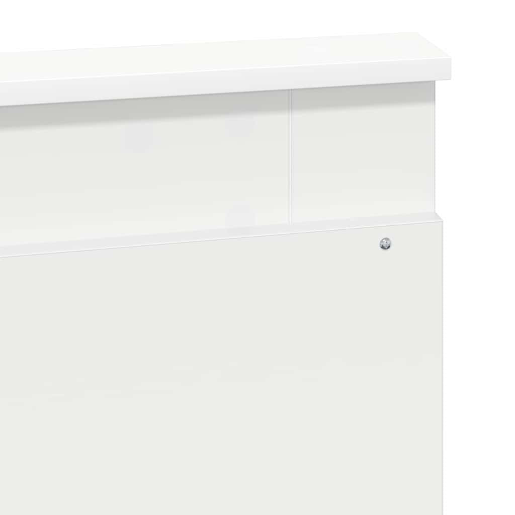 vidaXL Κεφαλάρι με κεφαλάρι Μαύρη Οξυά 140 cm Επεξεργασμένο ξύλο
