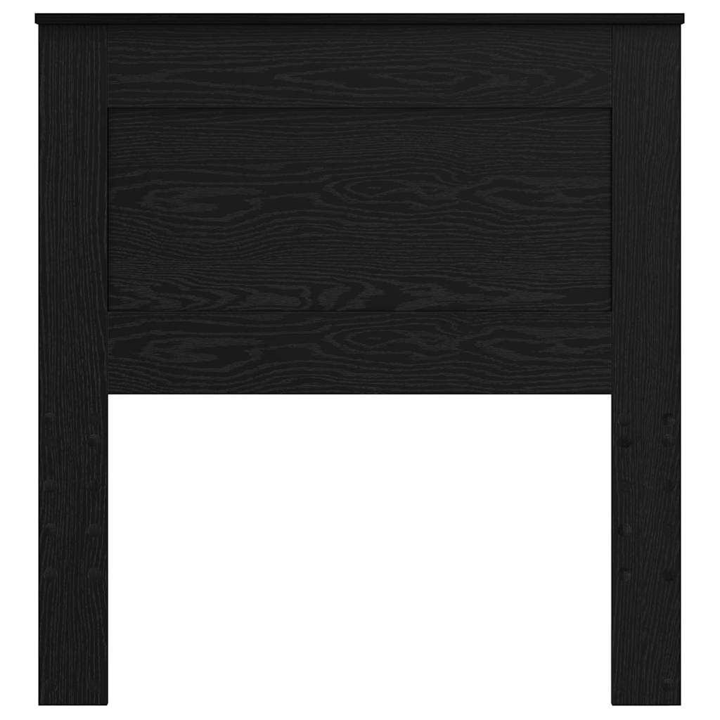 vidaXL Κεφαλάρι με κεφαλάρι Μαύρη Οξυά 80 cm Επεξεργασμένο ξύλο