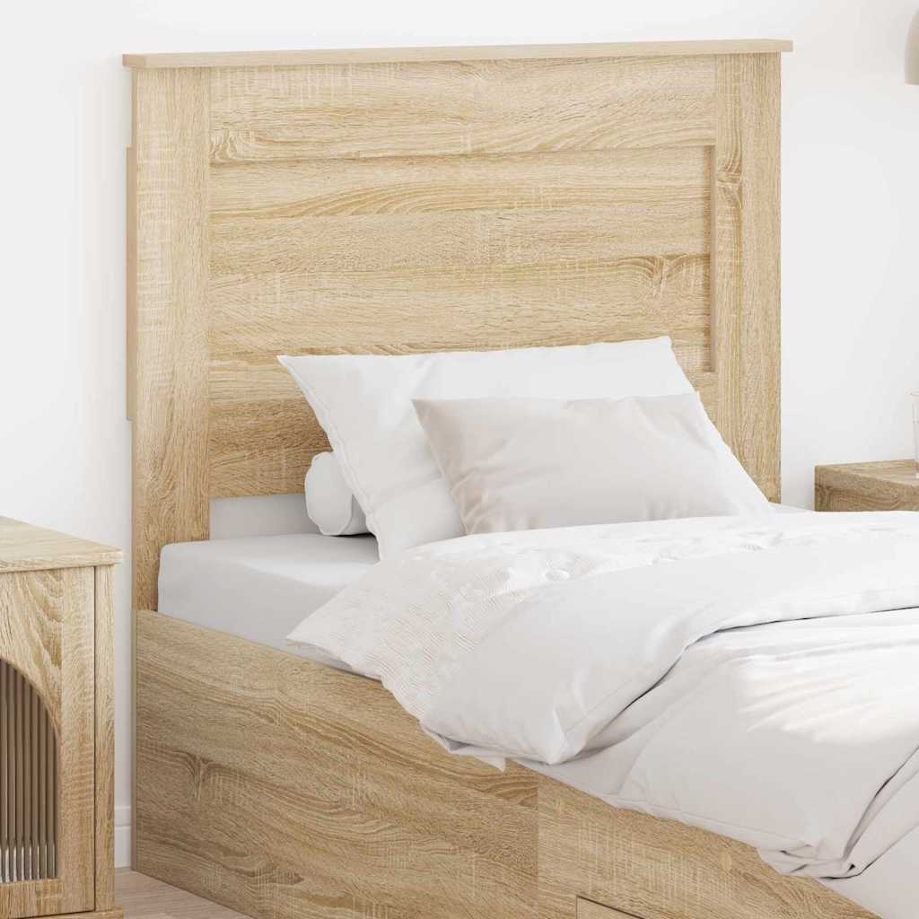 vidaXL Κεφαλάρι με κεφαλάρι Δρύς Sonoma 80 cm Επεξεργασμένο ξύλο
