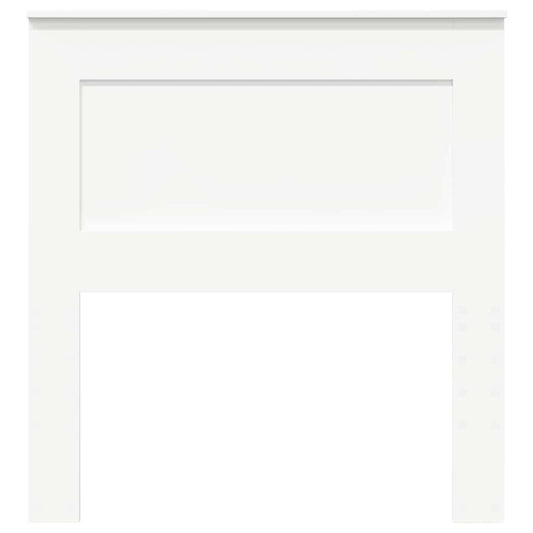 vidaXL Κεφαλάρι με κεφαλάρι Λευκό 75 cm Επεξεργασμένο ξύλο