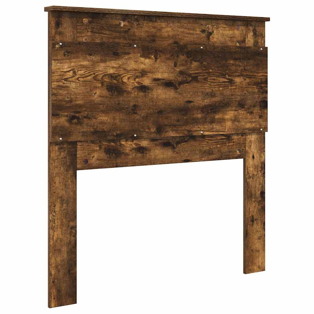 vidaXL Κεφαλάρι με κεφαλάρι Καπνιστό Δρύς 75 cm Επεξεργασμένο ξύλο