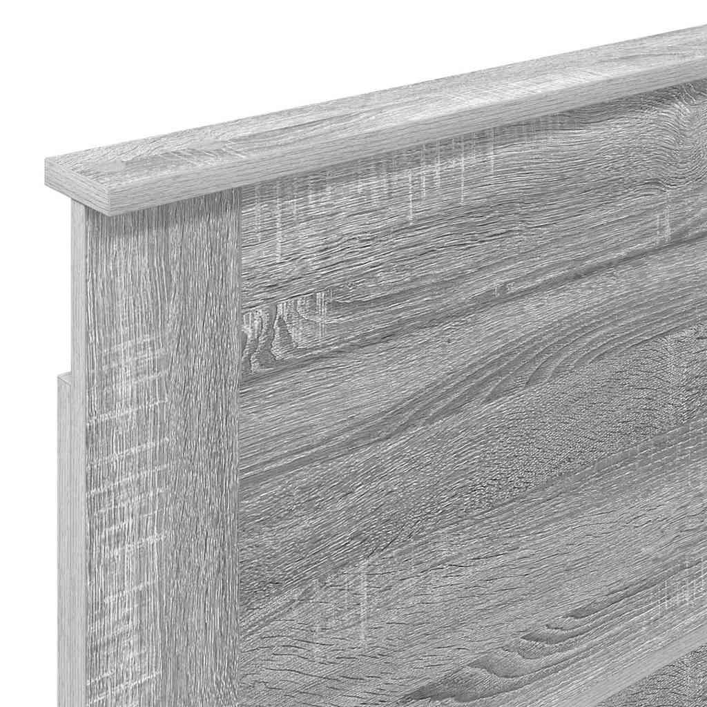 vidaXL Κεφαλάρι με κεφαλάρι Γκρίζο Σονομα 75 cm Επεξεργασμένο ξύλο