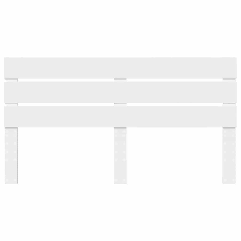 vidaXL Κεφαλάρι με κεφαλάρι Λευκό 160 cm Επεξεργασμένο ξύλο
