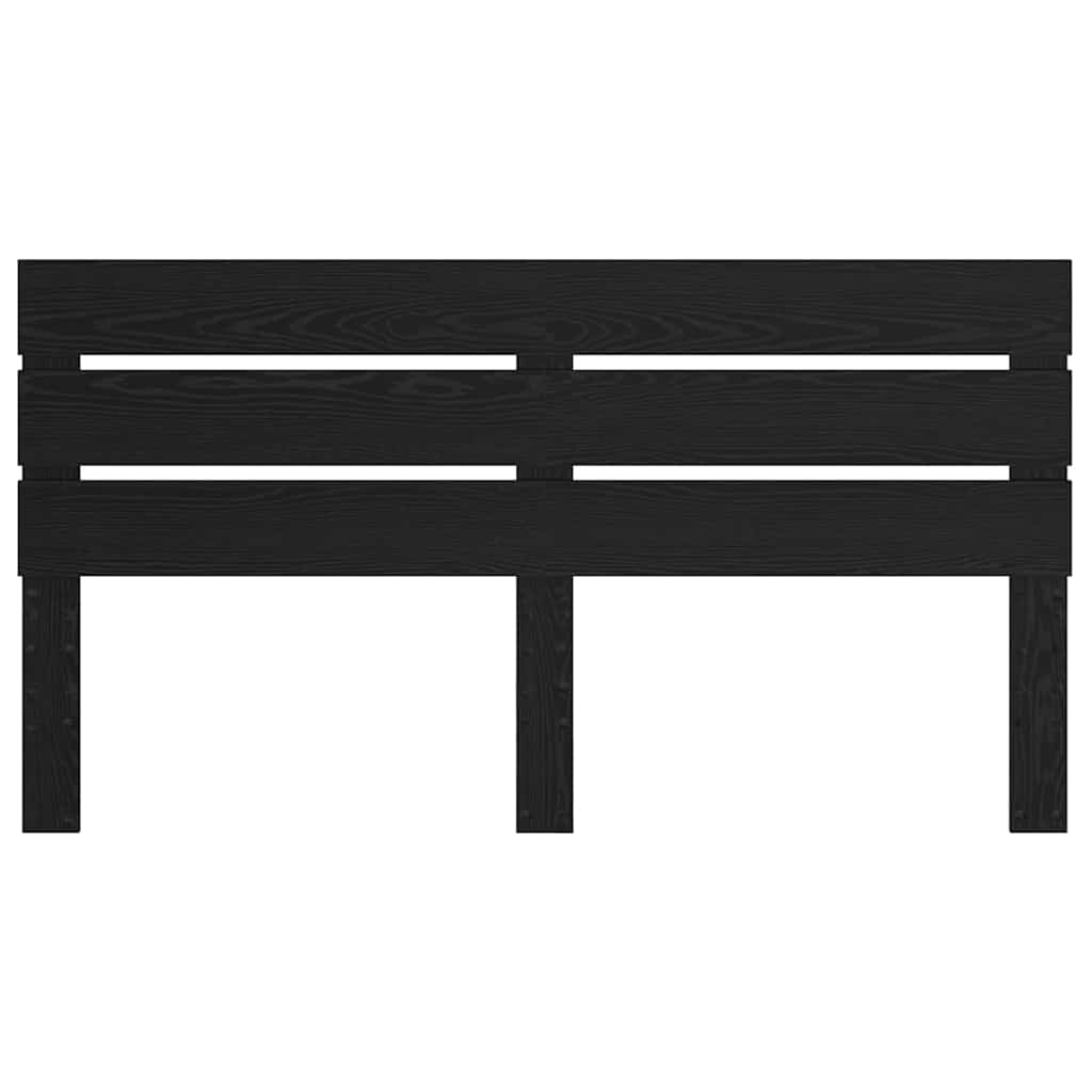 vidaXL Κεφαλάρι με κεφαλάρι Μαύρη Οξυά 160 cm Επεξεργασμένο ξύλο
