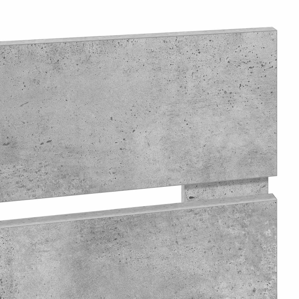 vidaXL Κεφαλάρι με κεφαλάρι Σκυρόδεμα Γκρι 160 cm Επεξεργασμένο ξύλο