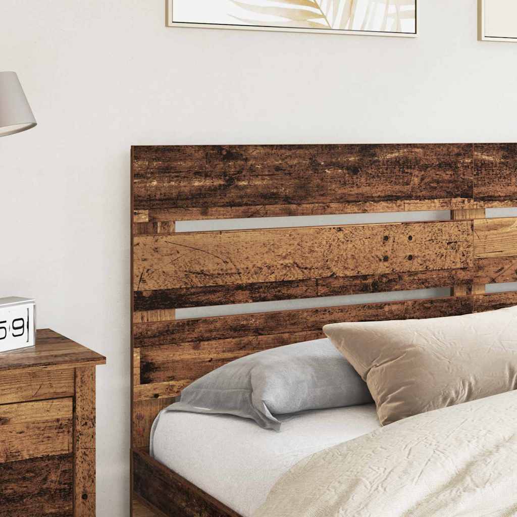 vidaXL Κεφαλάρι με κεφαλάρι Παλιό ξύλο 160 cm Επεξεργασμένο ξύλο