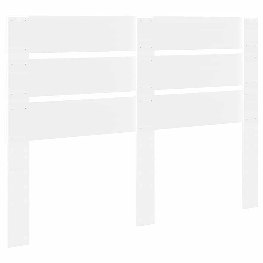 vidaXL Κεφαλάρι με κεφαλάρι Λευκό 150 cm Επεξεργασμένο ξύλο