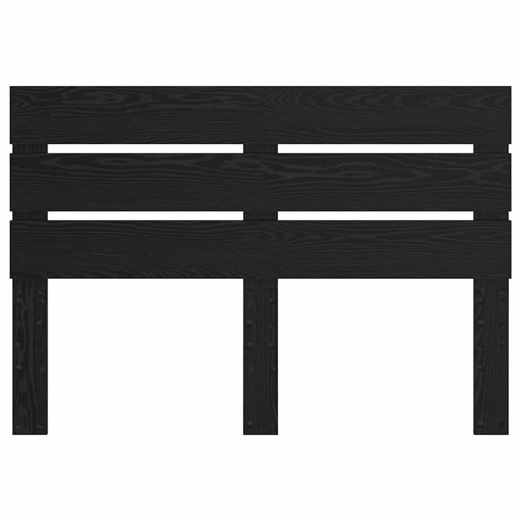 vidaXL Κεφαλάρι με κεφαλάρι Μαύρη Οξυά 140 cm Επεξεργασμένο ξύλο