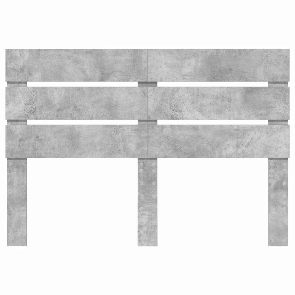 vidaXL Κεφαλάρι με κεφαλάρι Σκυρόδεμα Γκρι 140 cm Επεξεργασμένο ξύλο