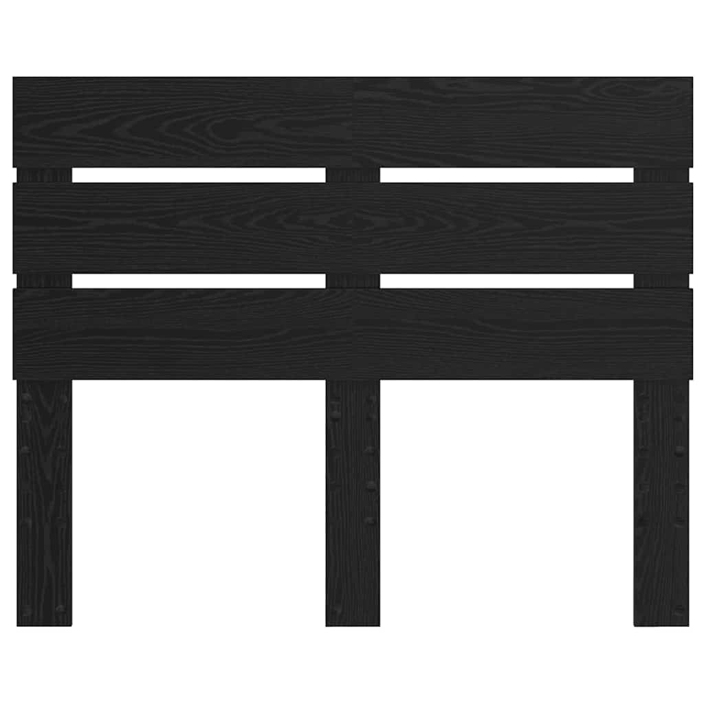 vidaXL Κεφαλάρι με κεφαλάρι Μαύρη Οξυά 135 cm Επεξεργασμένο ξύλο