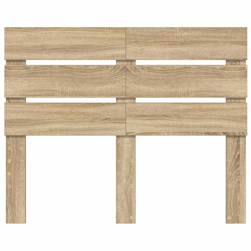 vidaXL Κεφαλάρι με κεφαλάρι Δρύς Sonoma 135 cm Επεξεργασμένο ξύλο