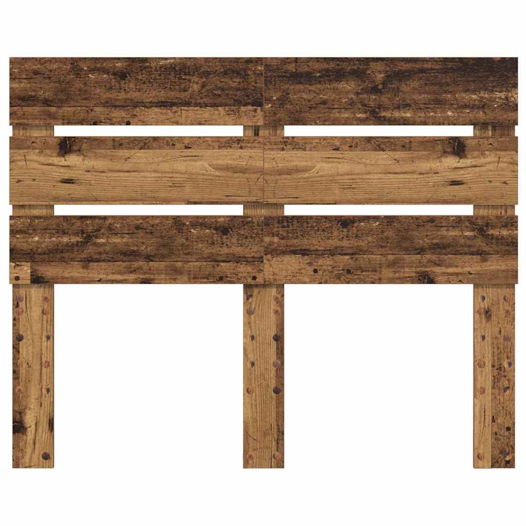 vidaXL Κεφαλάρι με κεφαλάρι Παλιό ξύλο 135 cm Επεξεργασμένο ξύλο