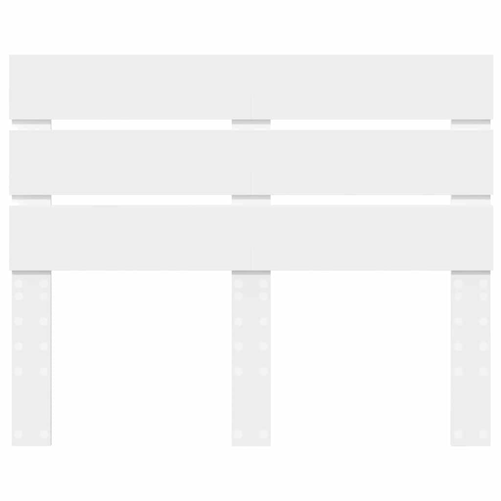 vidaXL Κεφαλάρι με κεφαλάρι Λευκό 120 cm Επεξεργασμένο ξύλο