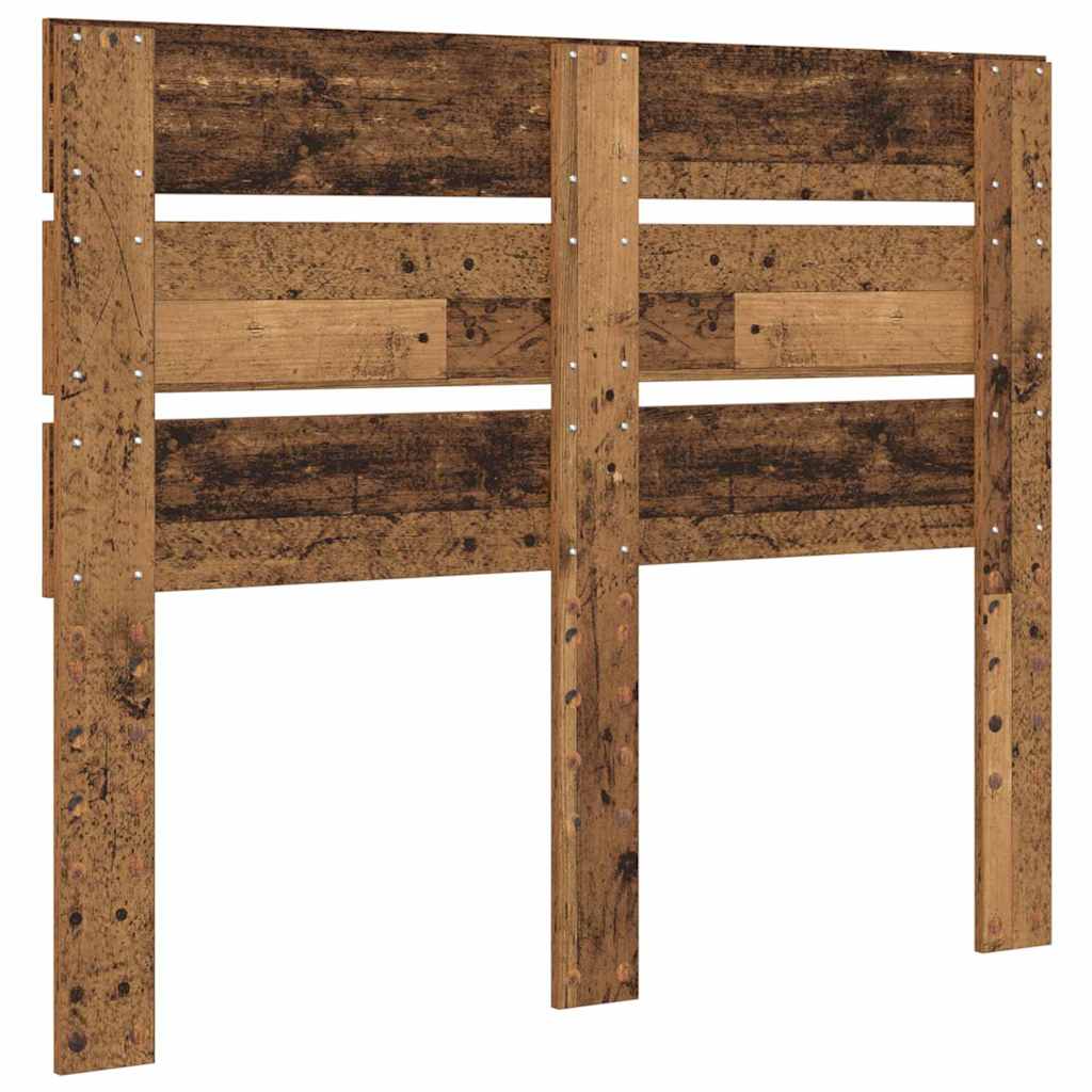 vidaXL Κεφαλάρι με κεφαλάρι Παλιό ξύλο 120 cm Επεξεργασμένο ξύλο