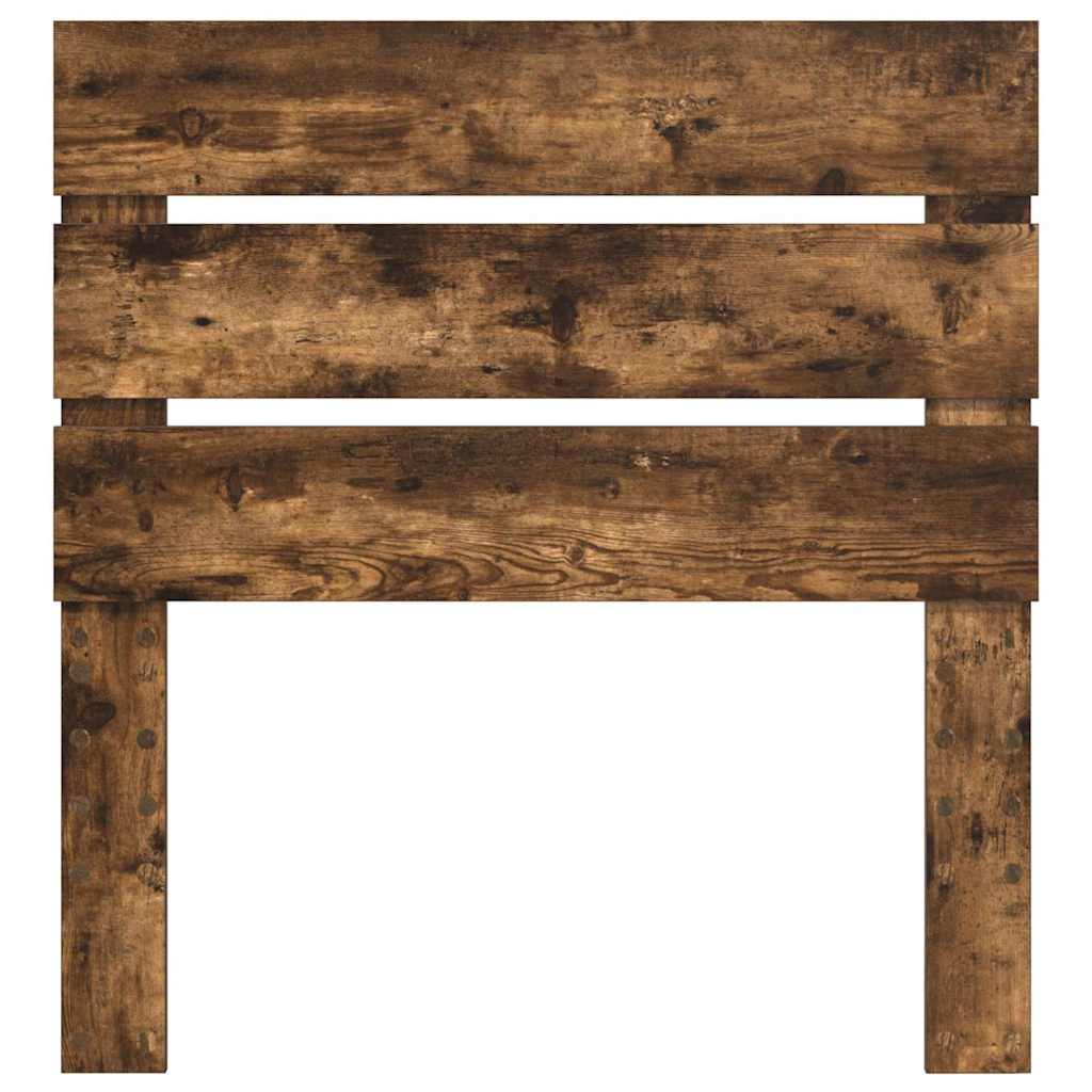 vidaXL Κεφαλάρι με κεφαλάρι Καπνιστό Δρύς 90 cm Επεξεργασμένο ξύλο