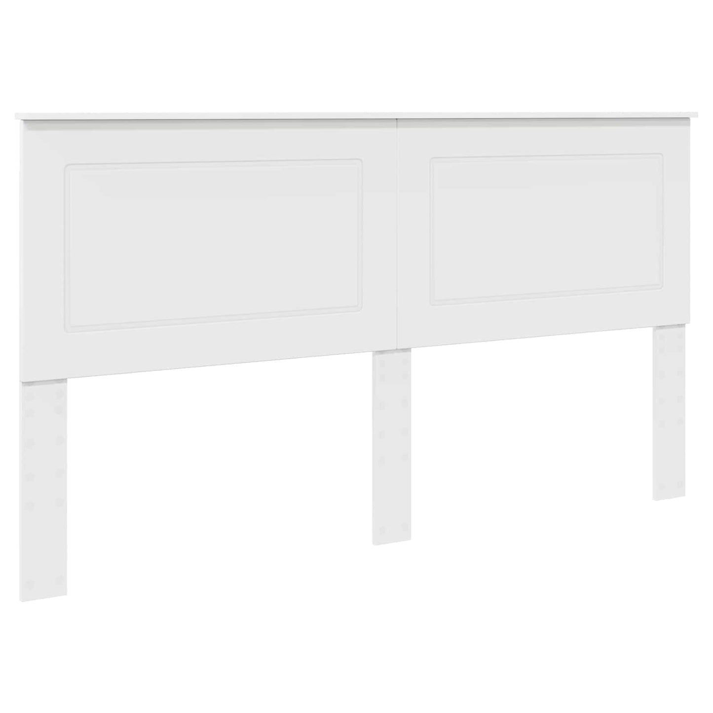 vidaXL Κεφαλάρι με κεφαλάρι Λευκό 180 cm Επεξεργασμένο ξύλο