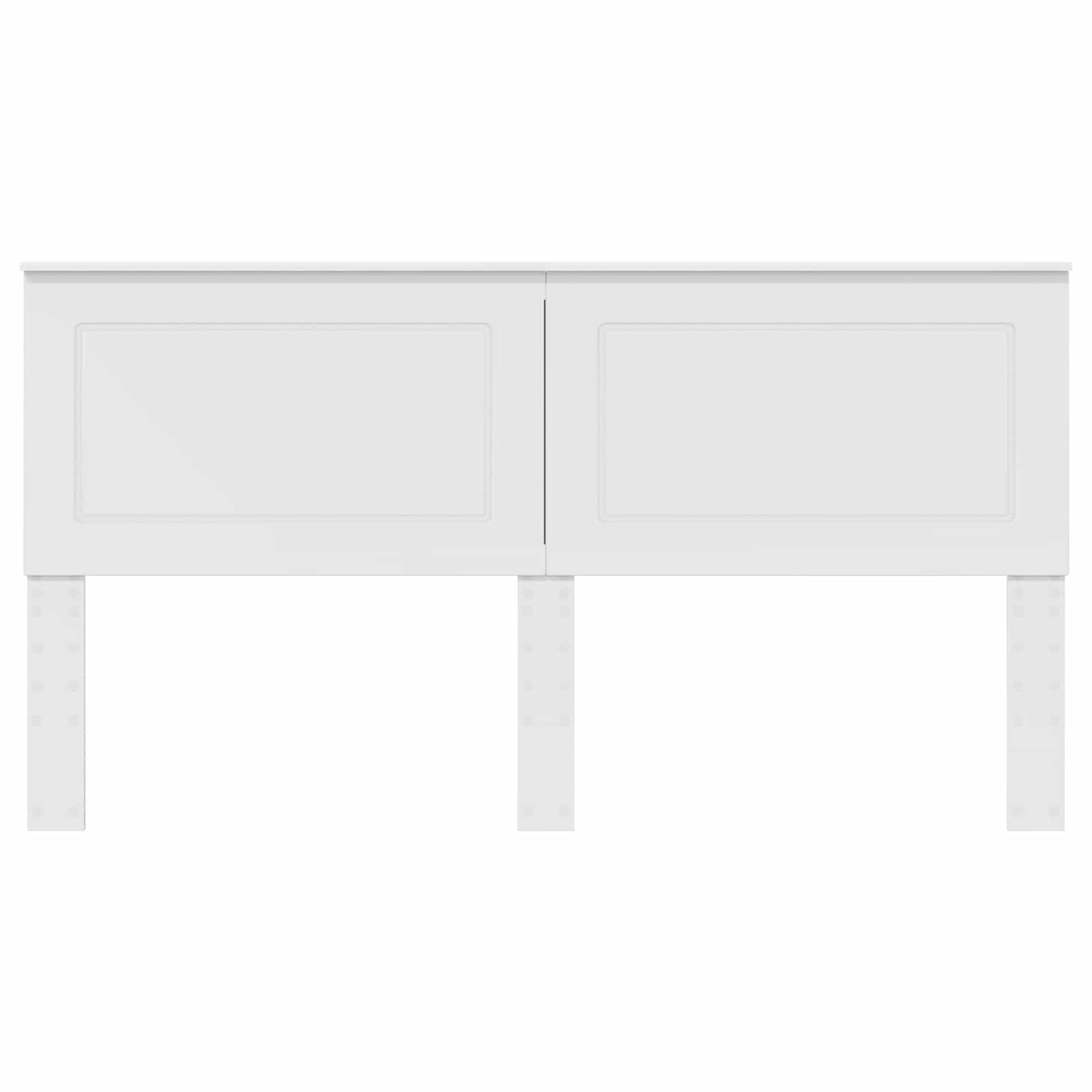 vidaXL Κεφαλάρι με κεφαλάρι Λευκό 180 cm Επεξεργασμένο ξύλο