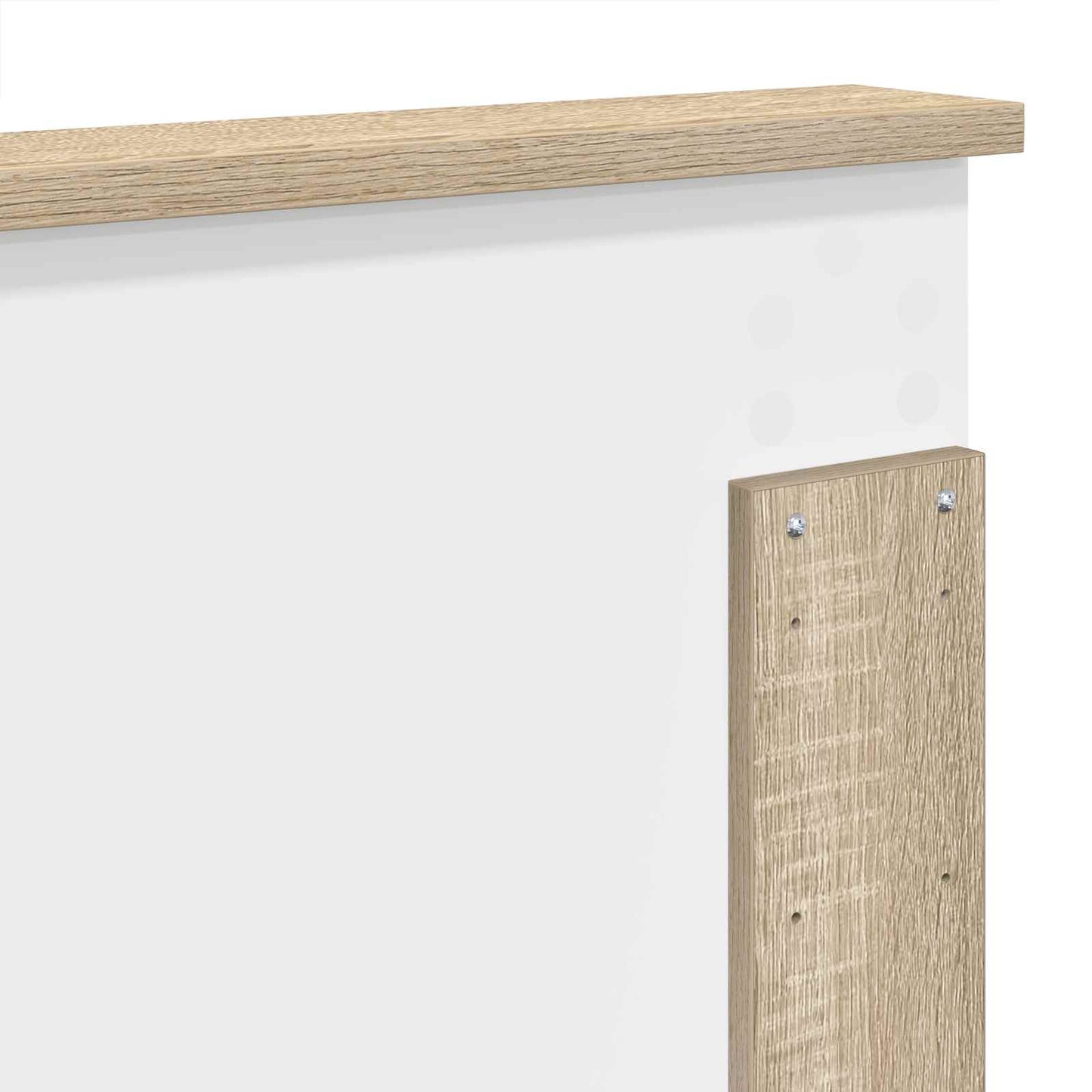 vidaXL Κεφαλάρι με κεφαλάρι Δρύς Sonoma 180 cm Επεξεργασμένο ξύλο