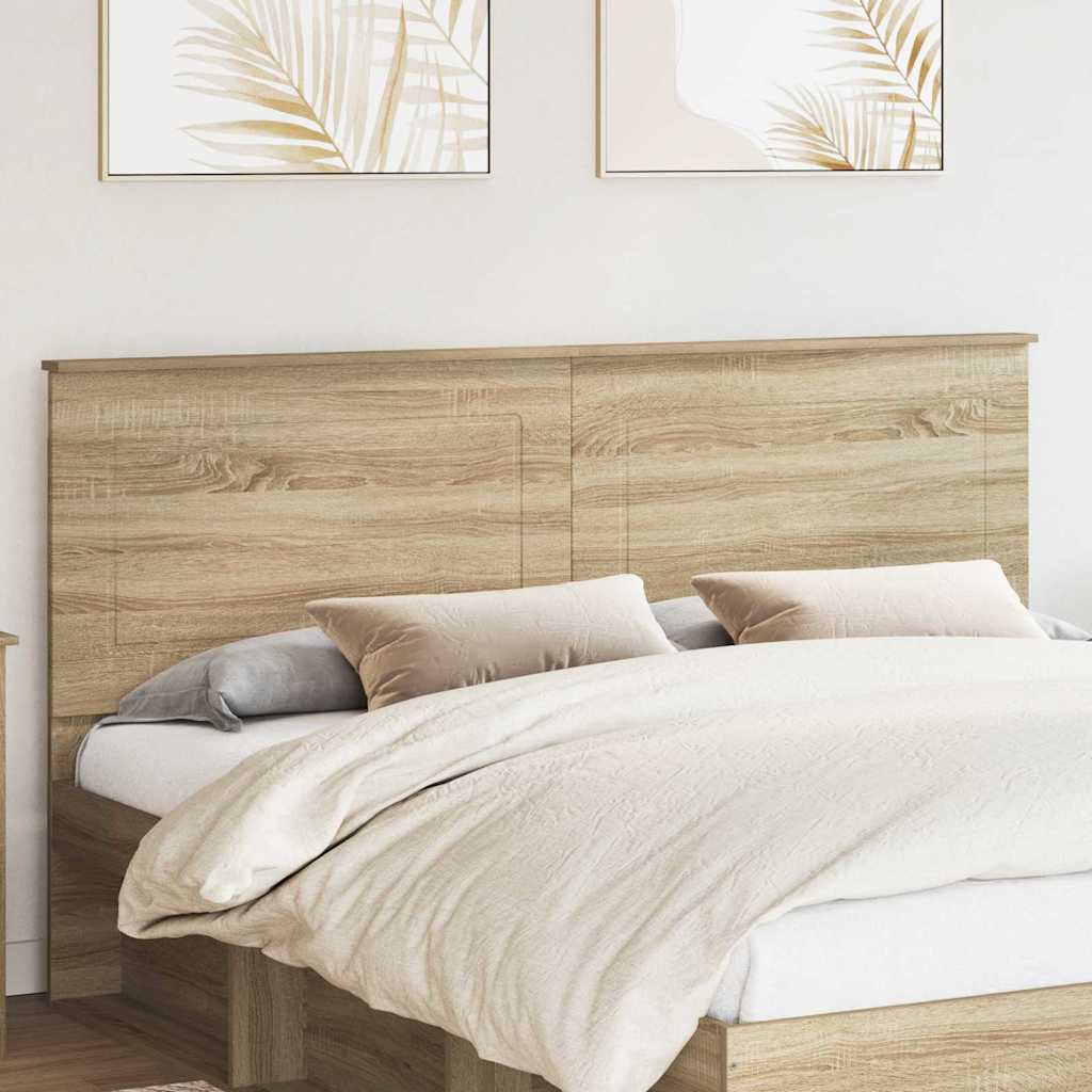 vidaXL Κεφαλάρι με κεφαλάρι Δρύς Sonoma 180 cm Επεξεργασμένο ξύλο