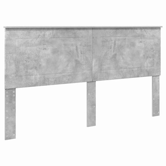 vidaXL Κεφαλάρι με κεφαλάρι Σκυρόδεμα Γκρι 180 cm Επεξεργασμένο ξύλο