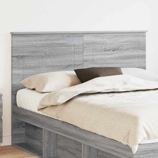 vidaXL Κεφαλάρι με κεφαλάρι Γκρίζο Σονομα 160 cm Επεξεργασμένο ξύλο