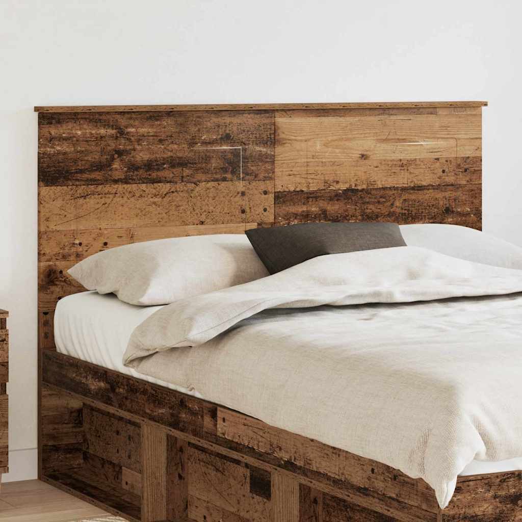 vidaXL Κεφαλάρι με κεφαλάρι Παλιό Ξύλο 160 cm Επεξεργασμένο ξύλο