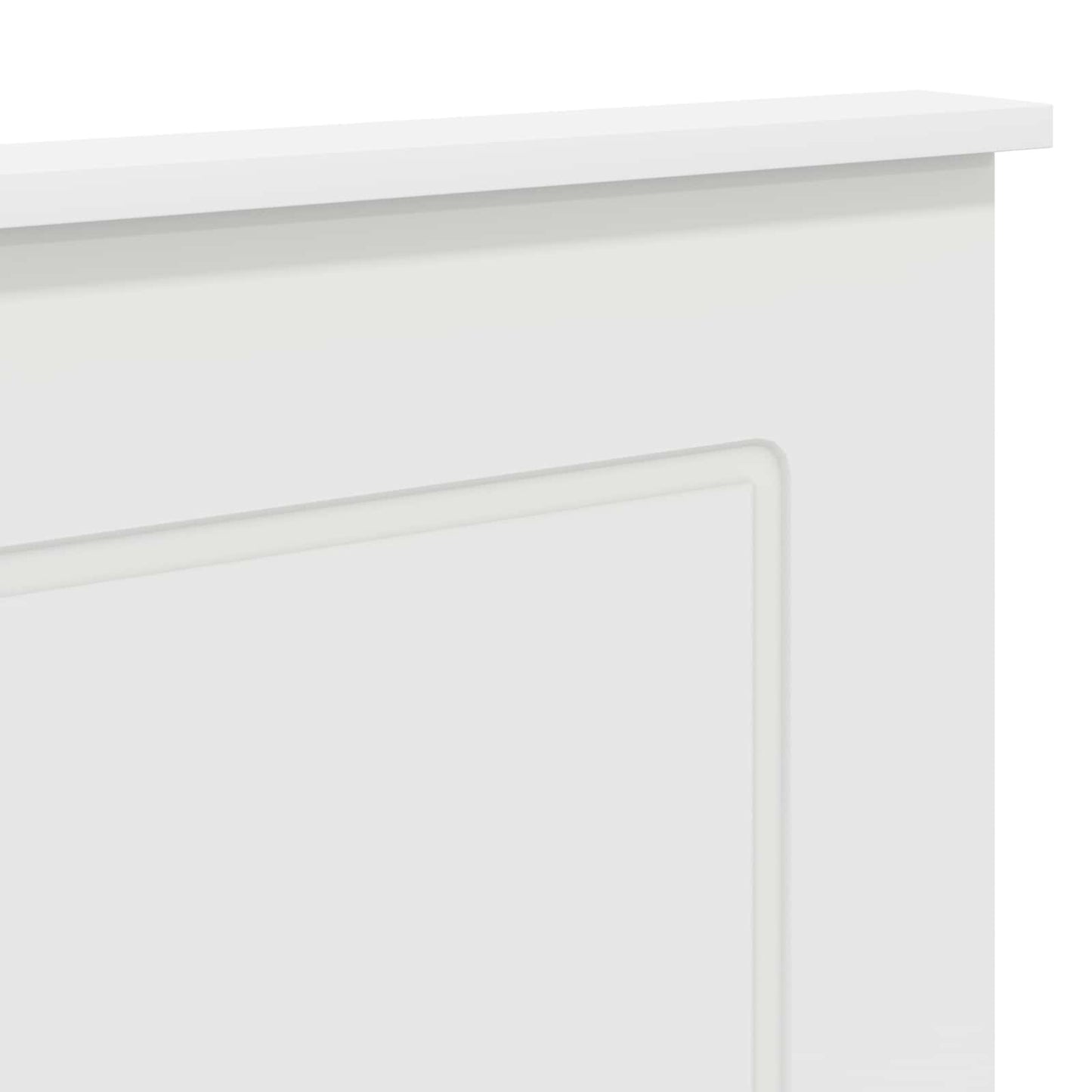 vidaXL Κεφαλάρι με κεφαλάρι Λευκό 150 cm Επεξεργασμένο ξύλο