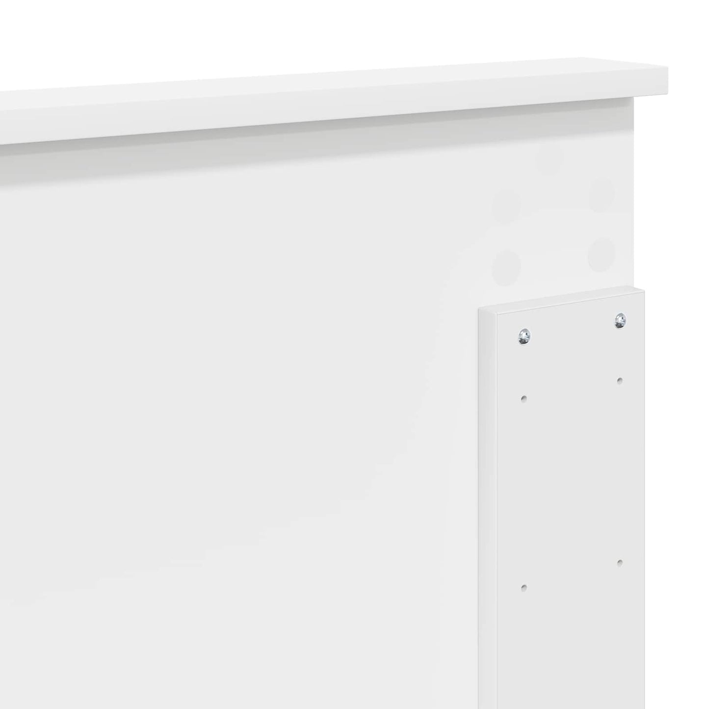 vidaXL Κεφαλάρι με κεφαλάρι Λευκό 150 cm Επεξεργασμένο ξύλο