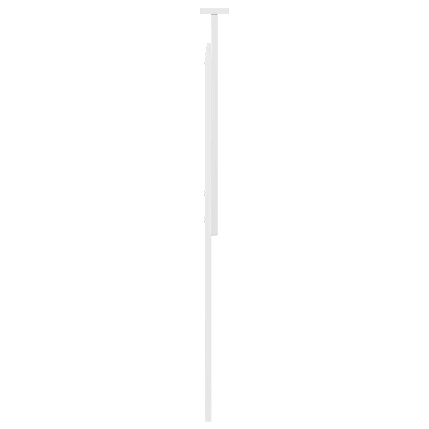 vidaXL Κεφαλάρι με κεφαλάρι Λευκό 150 cm Επεξεργασμένο ξύλο