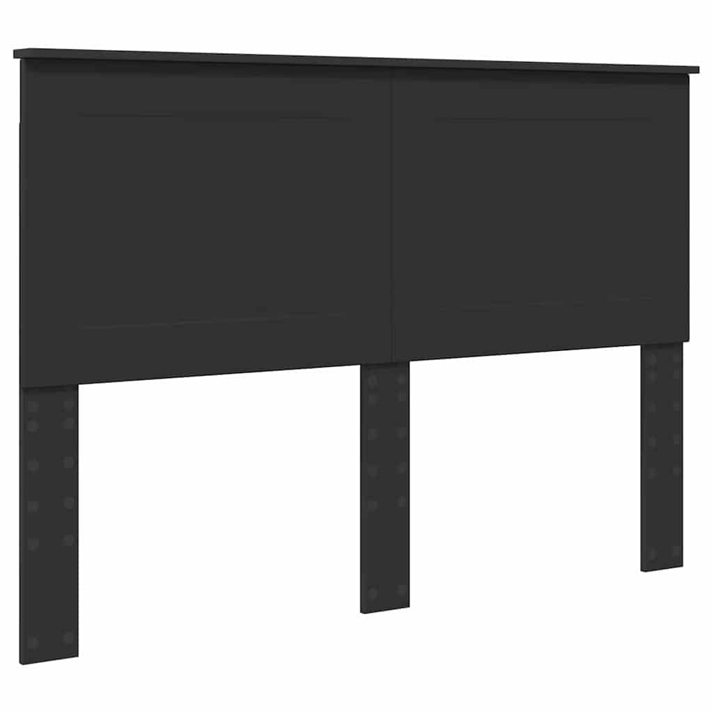 vidaXL Κεφαλάρι με κεφαλάρι Μαύρη Οξυά 150 cm Επεξεργασμένο ξύλο