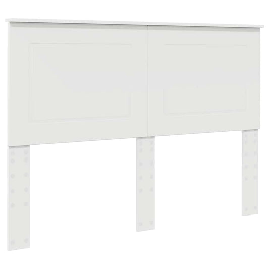 vidaXL Κεφαλάρι με κεφαλάρι Λευκό 140 cm Επεξεργασμένο ξύλο