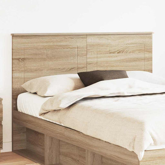 vidaXL Κεφαλάρι με κεφαλάρι Δρύς Sonoma 140 cm Επεξεργασμένο ξύλο