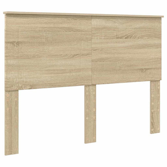 vidaXL Κεφαλάρι με κεφαλάρι Δρύς Sonoma 140 cm Επεξεργασμένο ξύλο