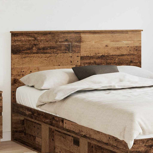 vidaXL Κεφαλάρι με κεφαλάρι Παλιό Ξύλο 140 cm Επεξεργασμένο ξύλο
