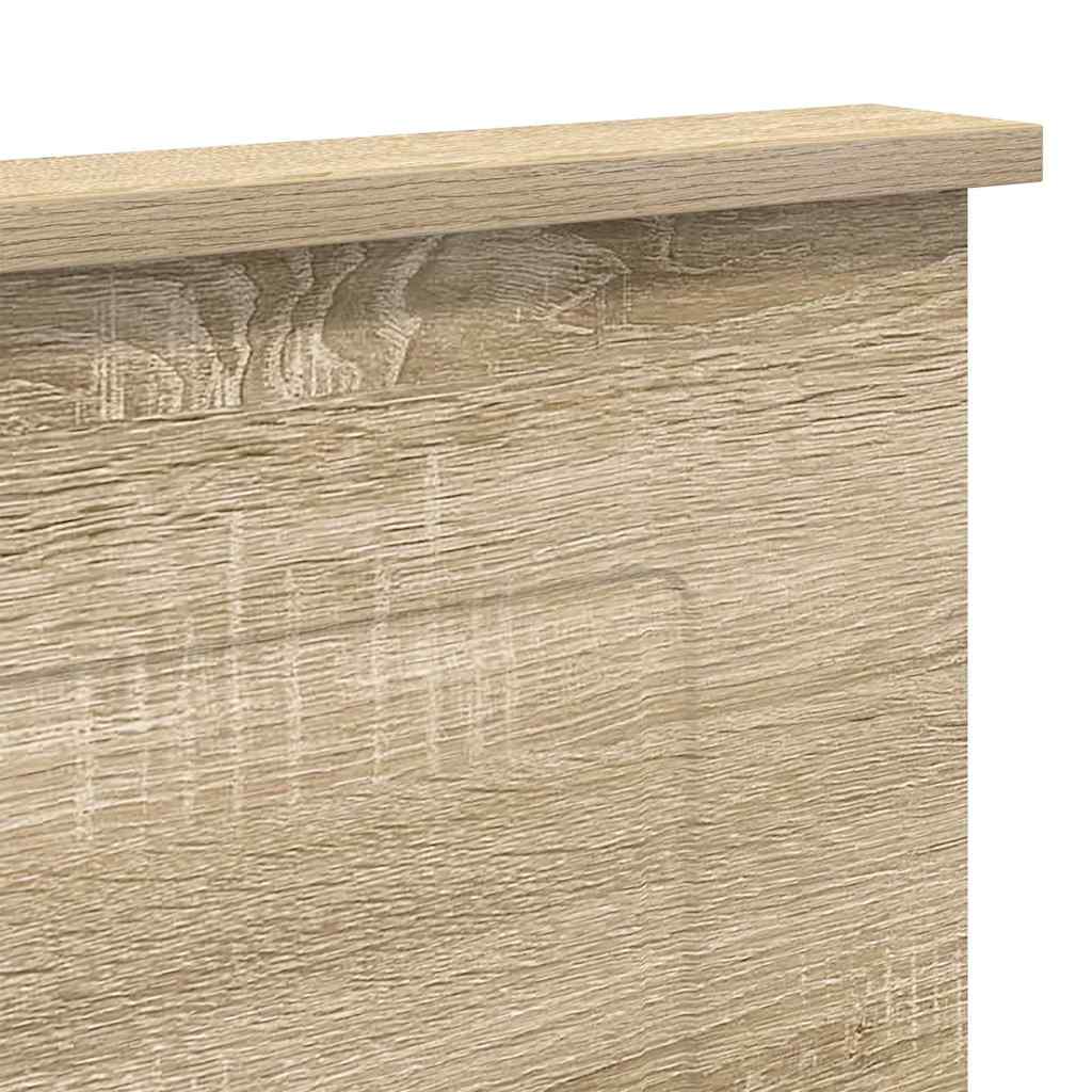 vidaXL Κεφαλάρι με κεφαλάρι Δρύς Sonoma 135 cm Επεξεργασμένο ξύλο