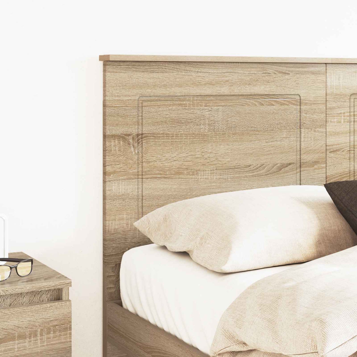 vidaXL Κεφαλάρι με κεφαλάρι Δρύς Sonoma 135 cm Επεξεργασμένο ξύλο