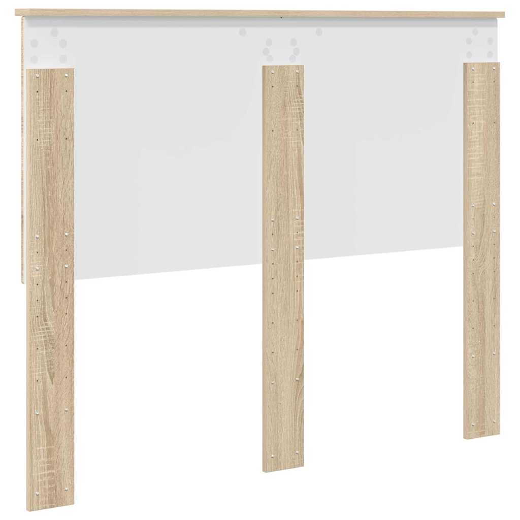 vidaXL Κεφαλάρι με κεφαλάρι Δρύς Sonoma 135 cm Επεξεργασμένο ξύλο