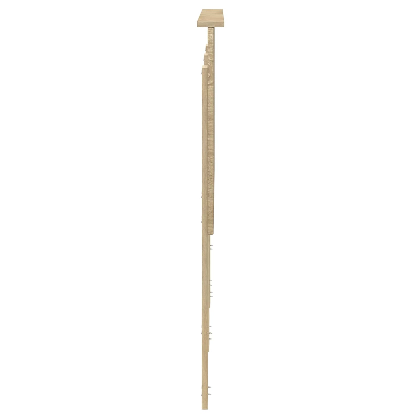 vidaXL Κεφαλάρι με κεφαλάρι Δρύς Sonoma 135 cm Επεξεργασμένο ξύλο