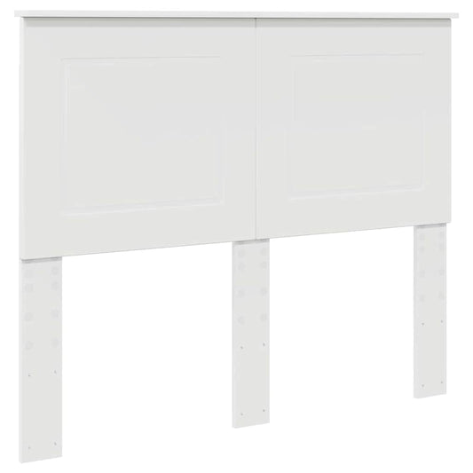 vidaXL Κεφαλάρι με κεφαλάρι Λευκό 120 cm Επεξεργασμένο ξύλο