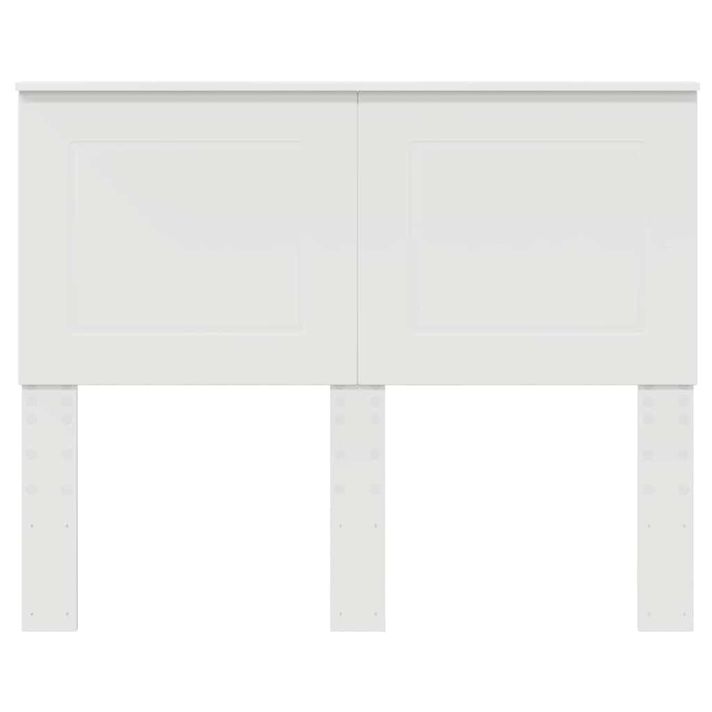 vidaXL Κεφαλάρι με κεφαλάρι Λευκό 120 cm Επεξεργασμένο ξύλο